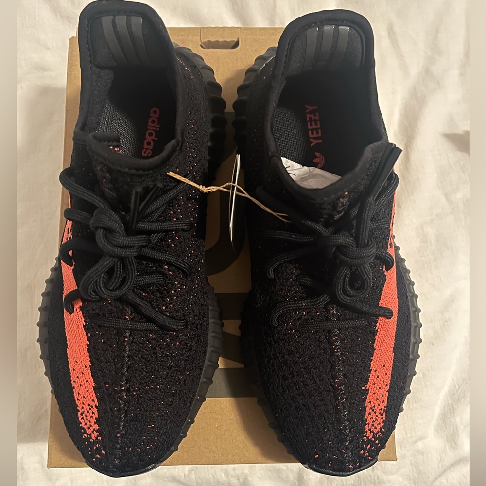 Yeezy 350 core black red
